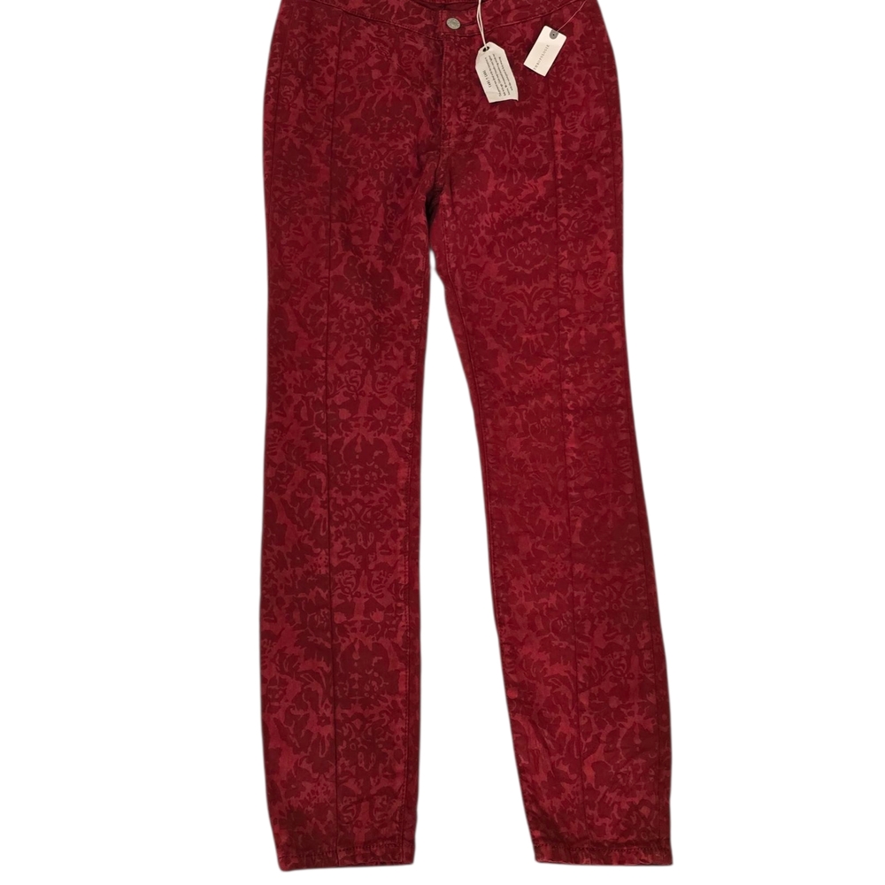 Anthropologie Pilcro Highrise Denim Legging Rasberry NWT size 28